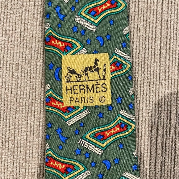 Magic Carpet Hermes Silk Tie - Picture 3 of 5